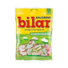 Ahlgrens Bilar Sour Marshmallow Cars 100g 42 Pack Bulk Box