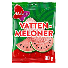 Malaco Watermelon 90G 28 Bags Bulk Box