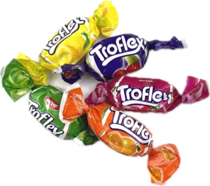 Troflex Fruktkola 800 g / 1.8 lbs Bulk Box