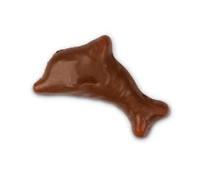 Chocolate Covered Foam Dolphin 1.1 kg / 2.4 lbs Bulk Box